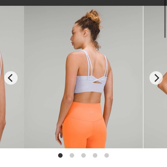 Lululemon Ribbed Back-Twist Yoga Bra *Light Support, C/D Cup Size 4 - Picture 2 of 6